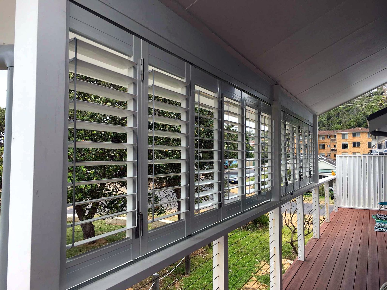Coastal Plantation Shutters install on the Central Coast